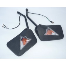 MIRRORS SQUARE - RECTANGLE WITH WINKERS - M10X1,25 (PAIR)